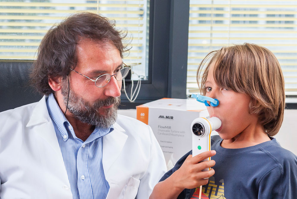 Minispir® New - computer-based spirometer for a complete analysis of the respiratory tract